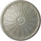 Ekena Millwork Brontes Ceiling Medallion (Fits Canopies up to 3 5/8"), Hand-Painted Flash Gold, 25 1/2"OD x 5 1/2"P CM25BRFLS - alternate 1